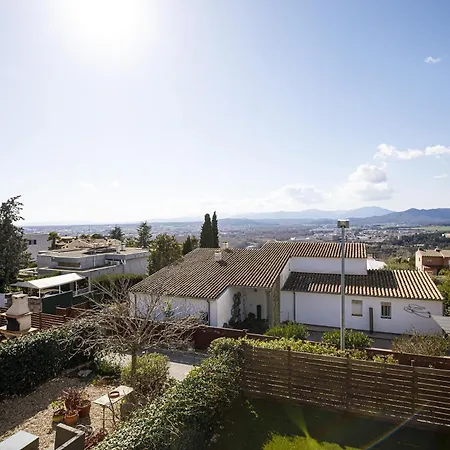 Casa Con Bonitas Vistas En Montjuic Girona Villa Exterior photo